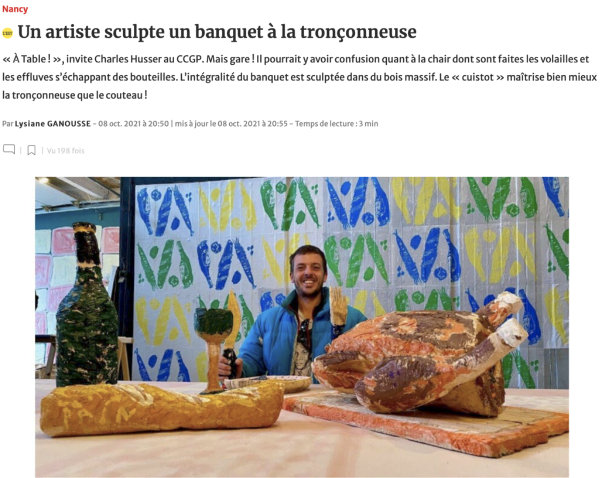 Article Charles Husser - Est Républicain - 8/10/21